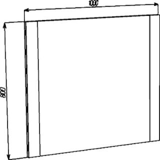 Зеркало-шкаф Bellezza Абрис 105см капучино 4619718000453